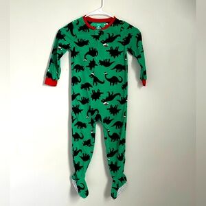 Carters Fleece dino footie pajamas boys or girls size 4